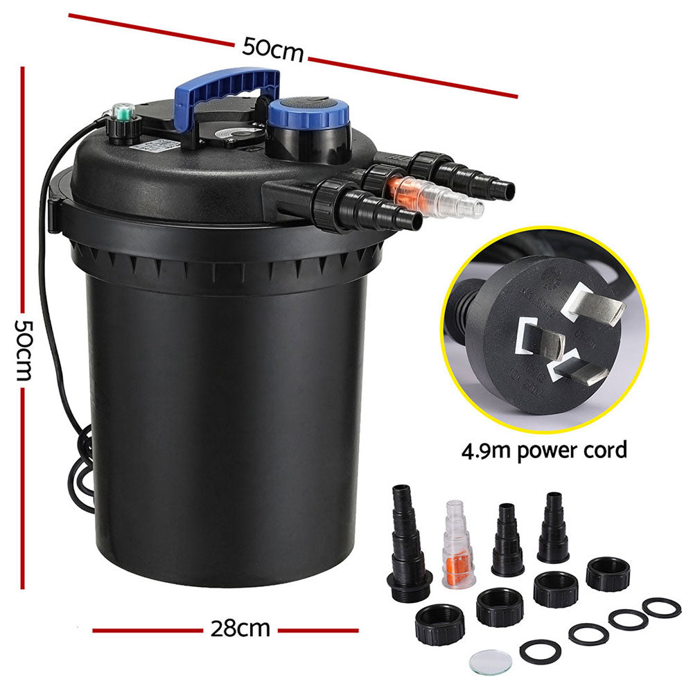 Giantz Pond Canister Filter with UV Steriliser - 10000L/H