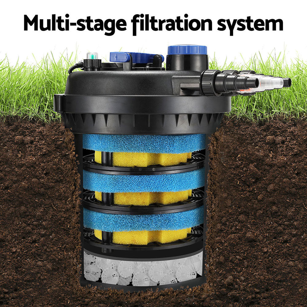 Giantz Pond Canister Filter with UV Steriliser - 10000L/H