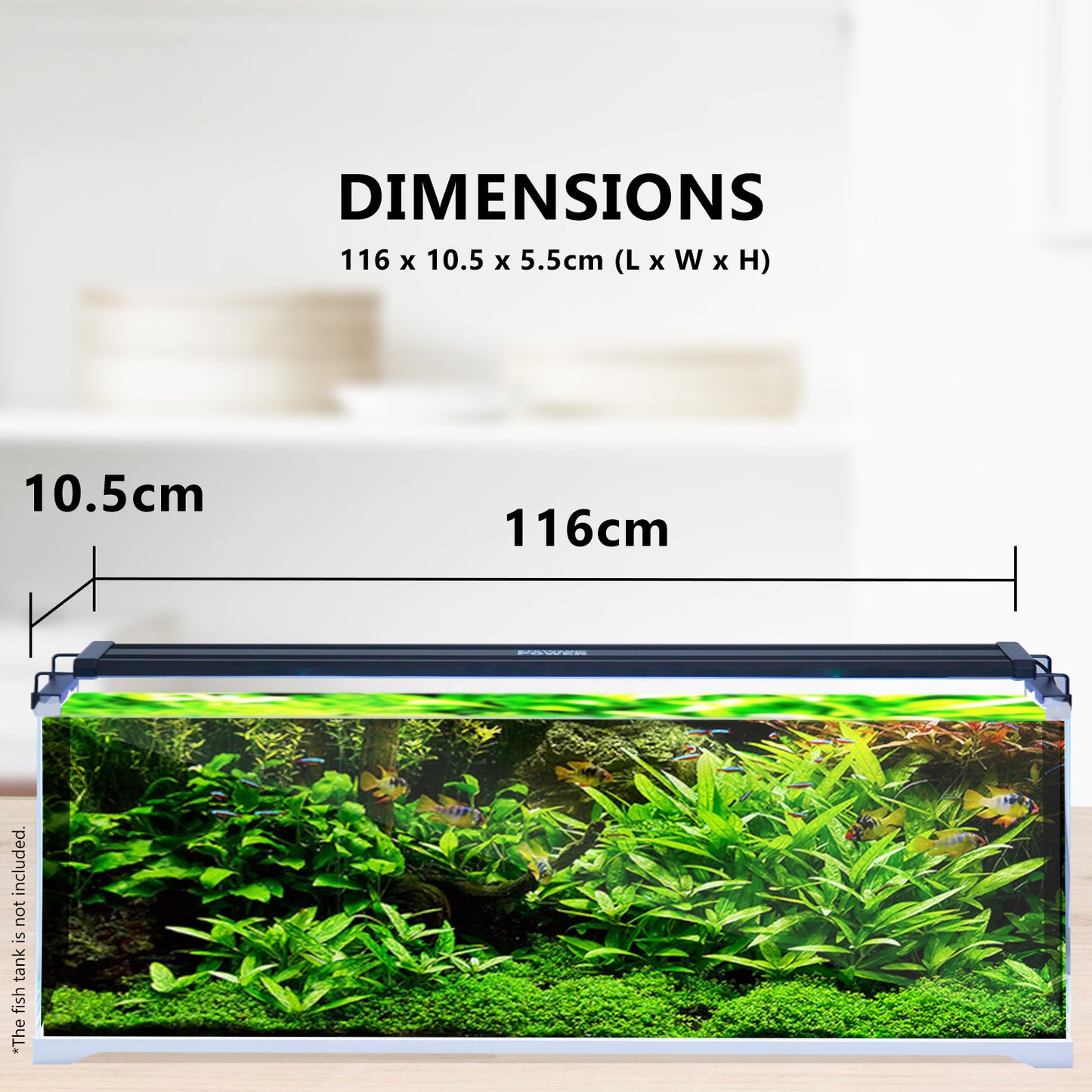 Dynamic Power 33W LED Light Blue/White - 120-140cm