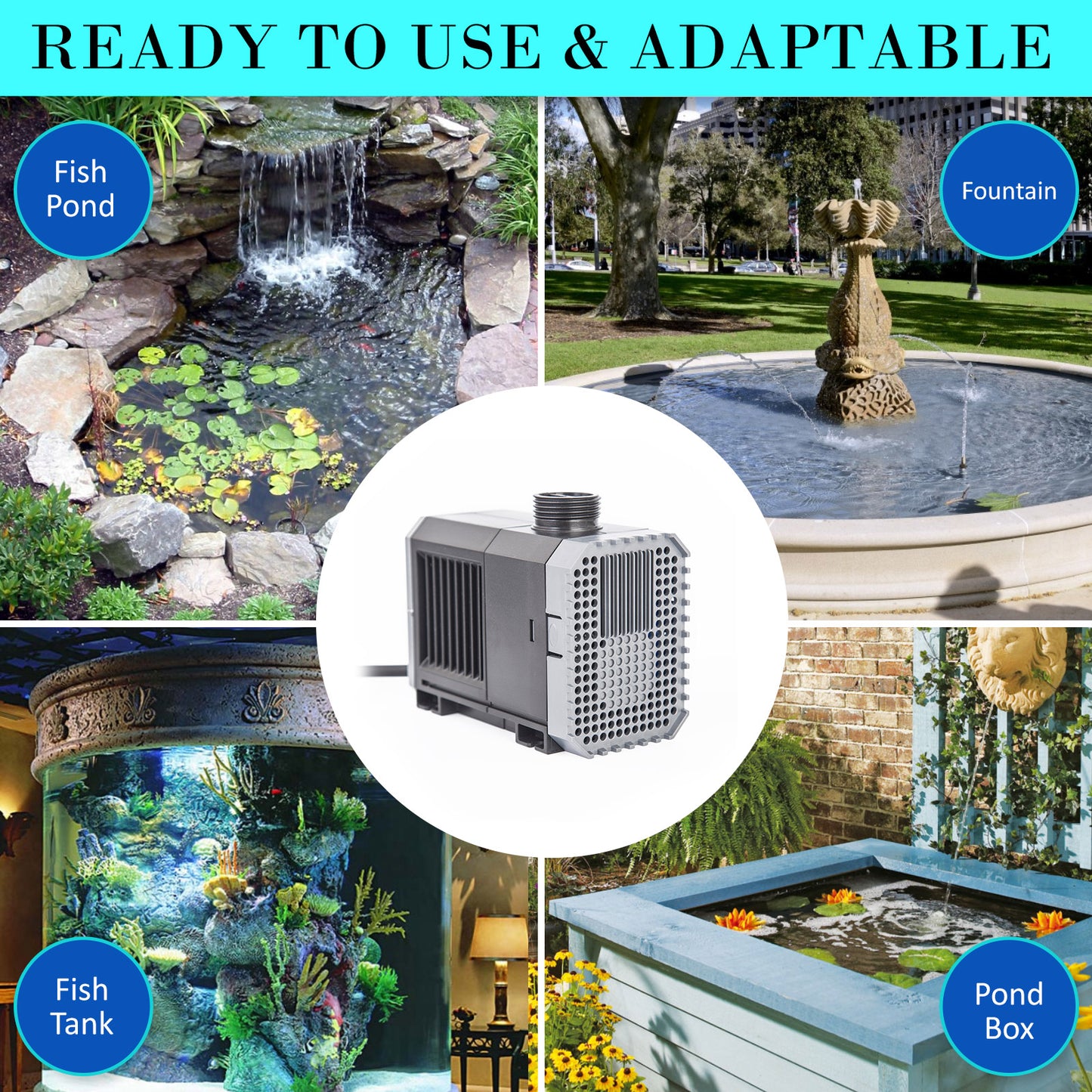 Dynamic Power Submersible Pump - 3000L/H