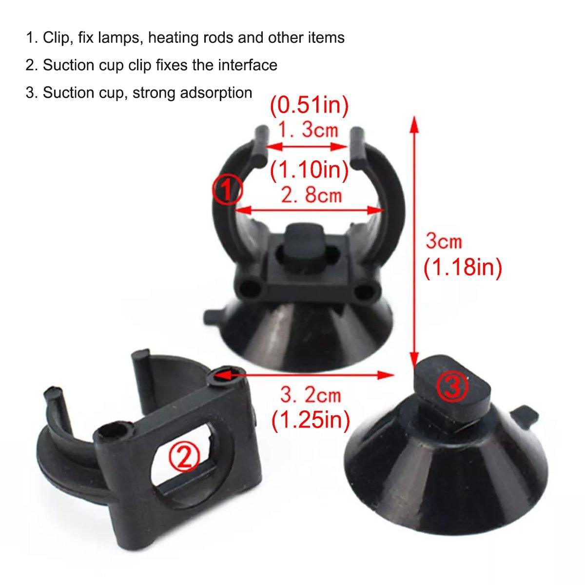 Black Suction Cups - 20PCS