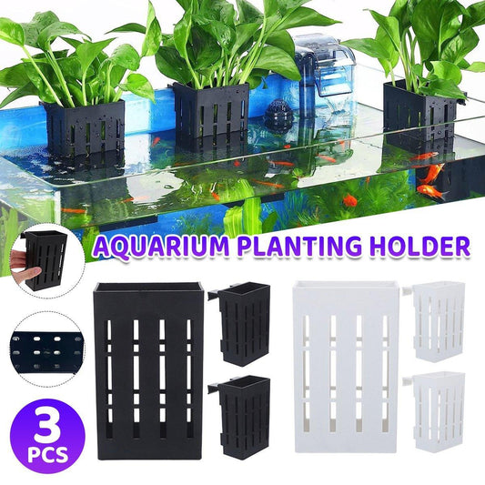 Aquarium Plant Holder - Black