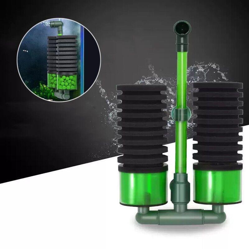 Double Head Sponge Filter with Bio Media compartments