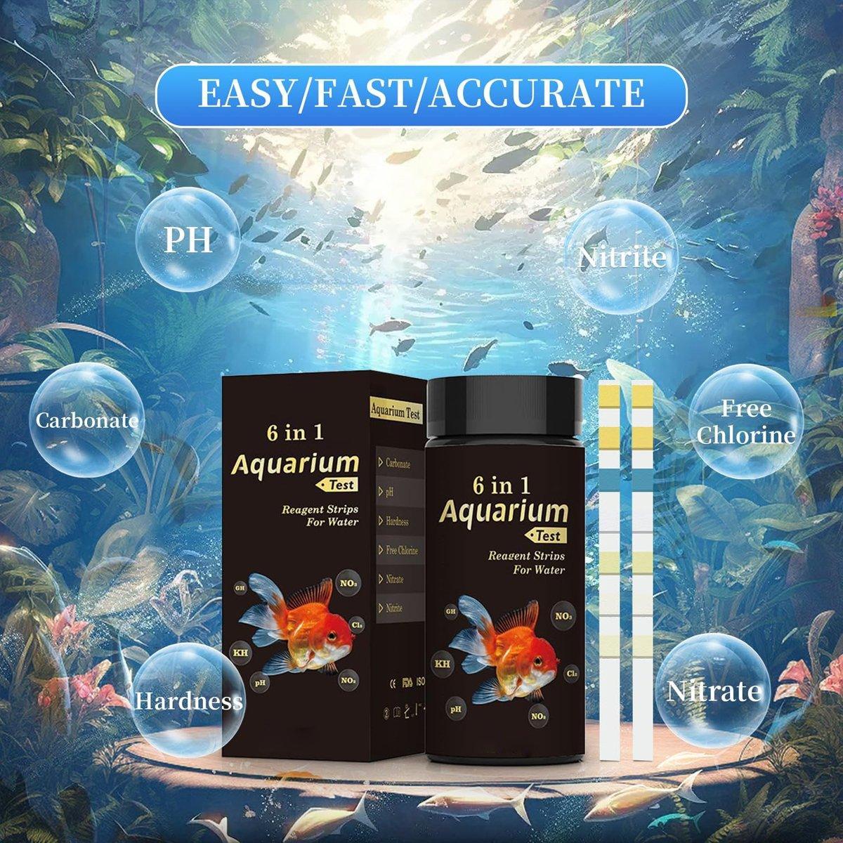 6in1 Water Quality Test Strips - 50pcs