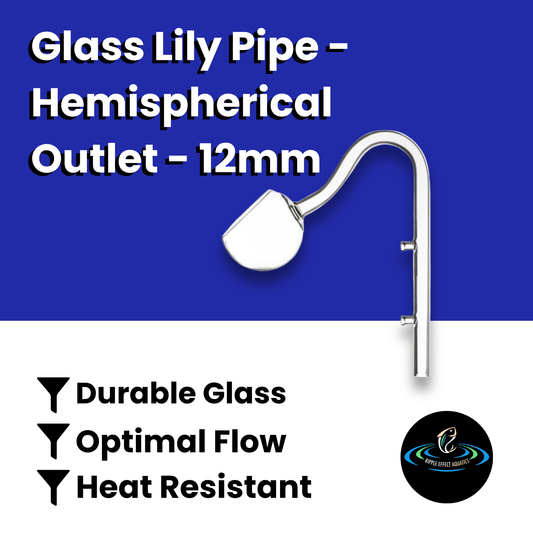 Glass Lily Pipe - Hemispherical Outlet - 12mm