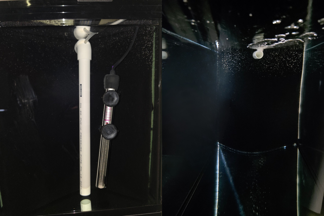 Front & back view of a hamburg matten filter in action