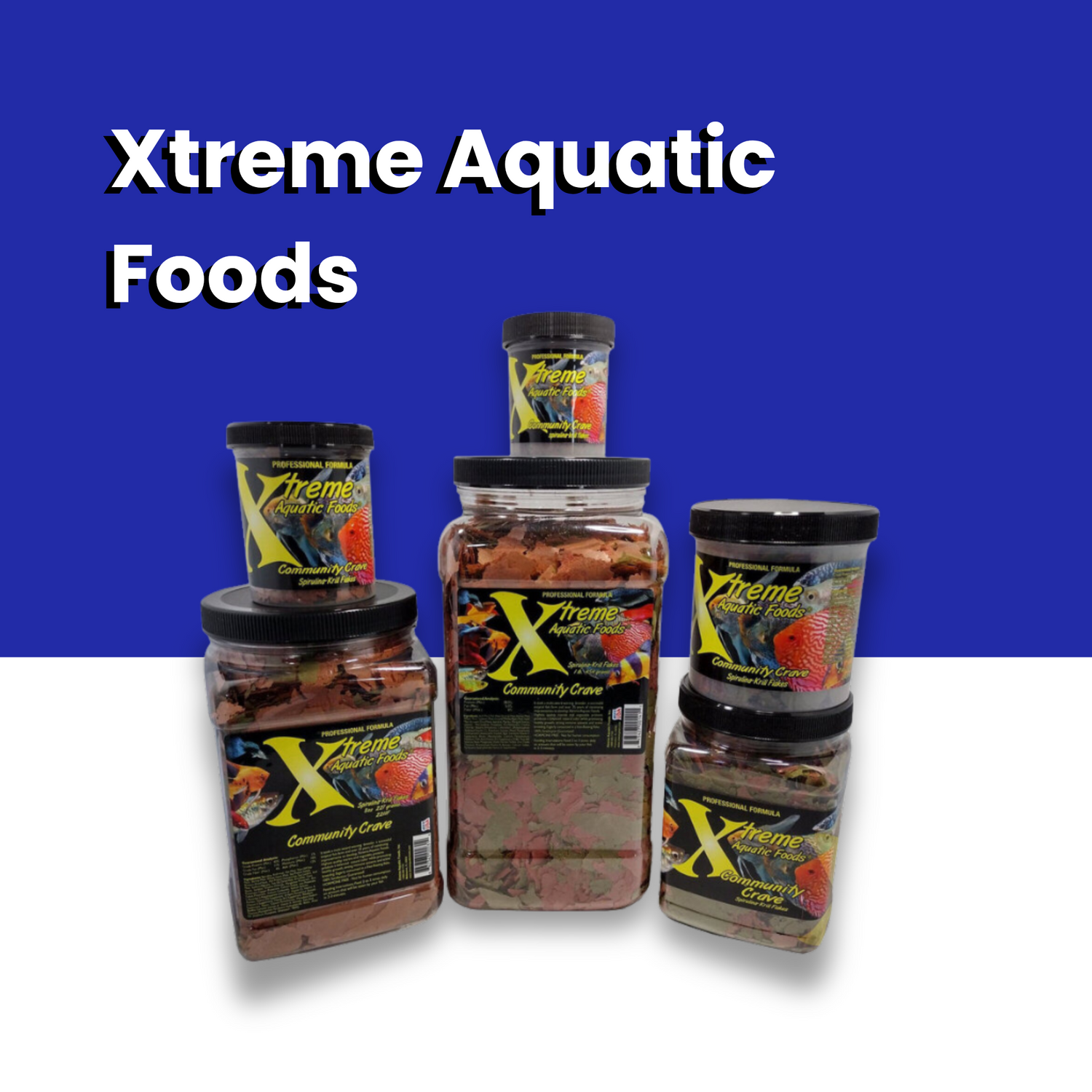 Xtreme Aquatic Foods Collection - Collection of all avaliable xtreme foods, variety for all types of fish species