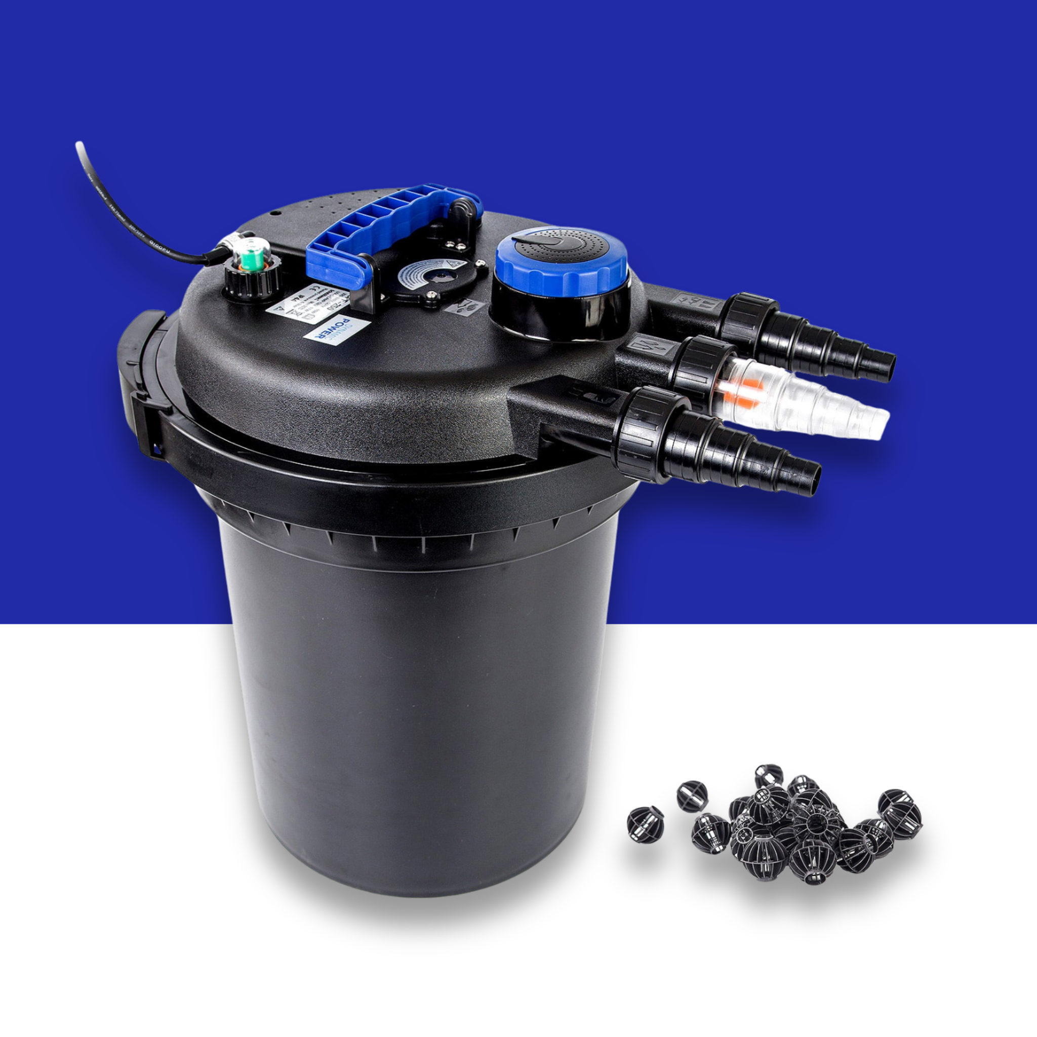 Dynamic Power Pond Canister Filter with UV Steriliser - 10000L/H