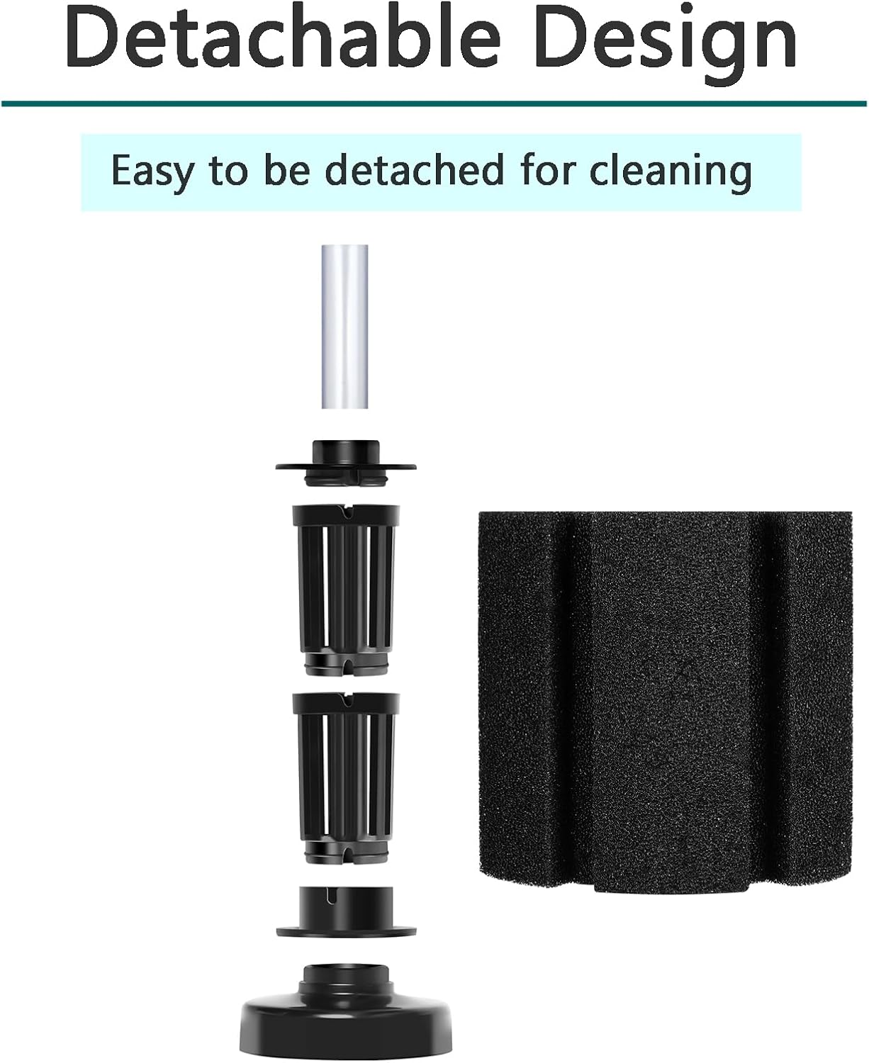 Aquarium Sponge Filter Breeding Fry Betta Shrimp Nano Fish Tank 4pcs (Large up to 60Gal)