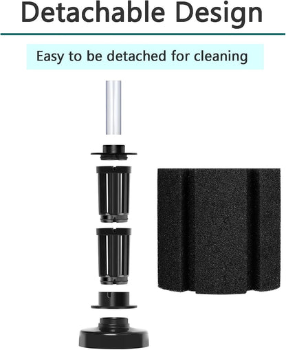 Aquarium Sponge Filter Breeding Fry Betta Shrimp Nano Fish Tank 4pcs (Large up to 60Gal)
