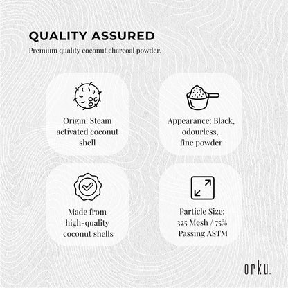 ORKU Granular Activated Carbon - Coconut Shell Charcoal - 10kg