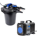Dynamic Power Pond Canister Filter UV Steriliser - 10000L/H + Submersible Pump - 10000L/H Pond Kit