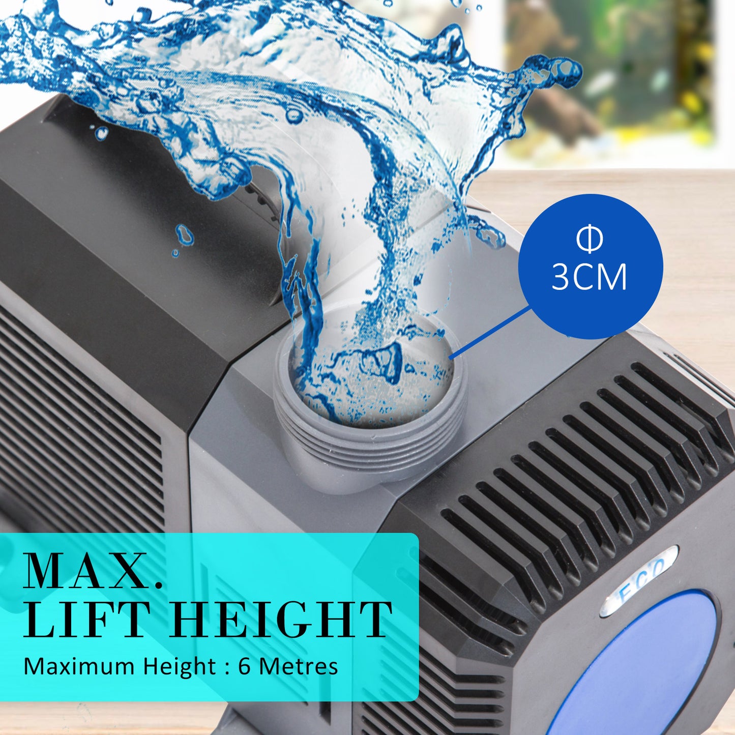Dynamic Power Submersible Pump - 10000L/H