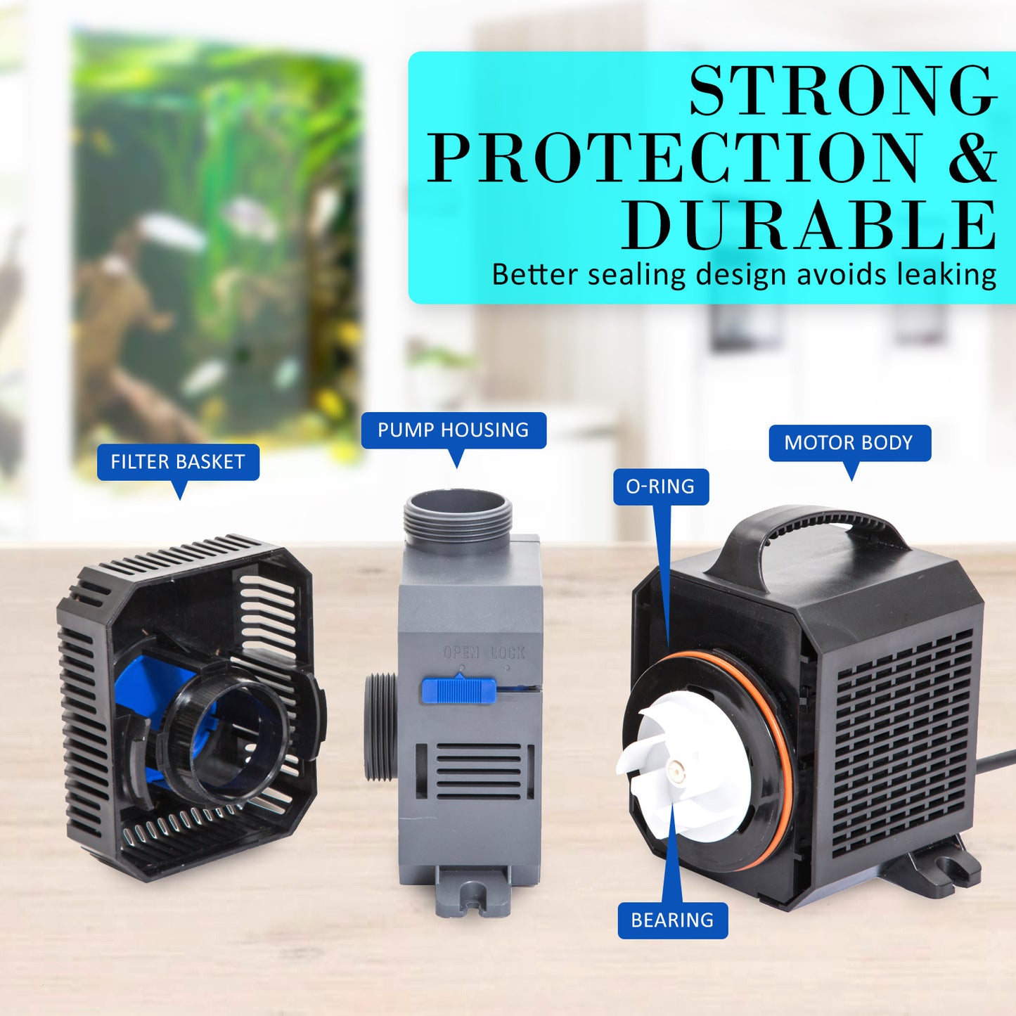 Dynamic Power Submersible Pump - 10000L/H