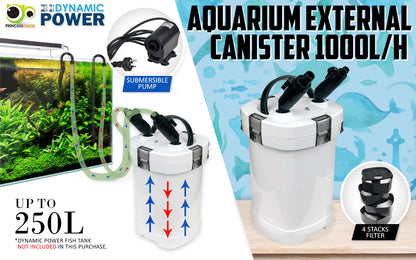 Dynamic Power External Canister Filter - 1000L/H