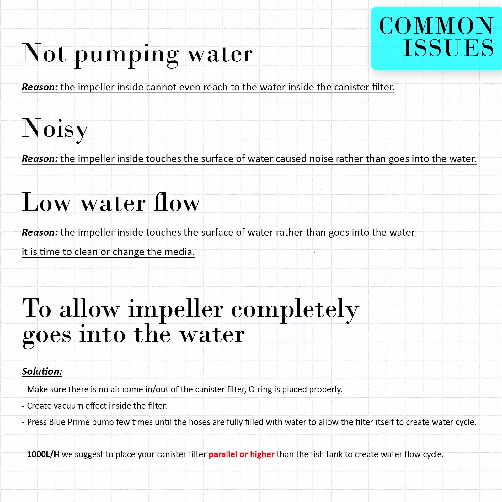 Dynamic Power External Canister Filter - 1000L/H