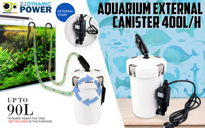 Dynamic Power External Canister Filter - 400L/H
