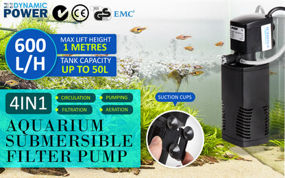 Dynamic Power 3-in-1 Internal Filter - 600L/H