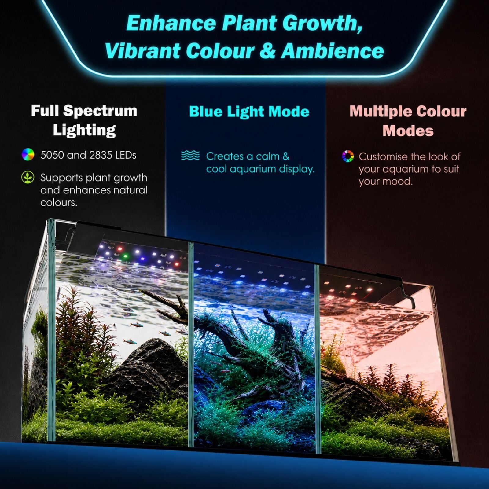 Dynamic Power 30W RGB LED Plant Light - 75cm