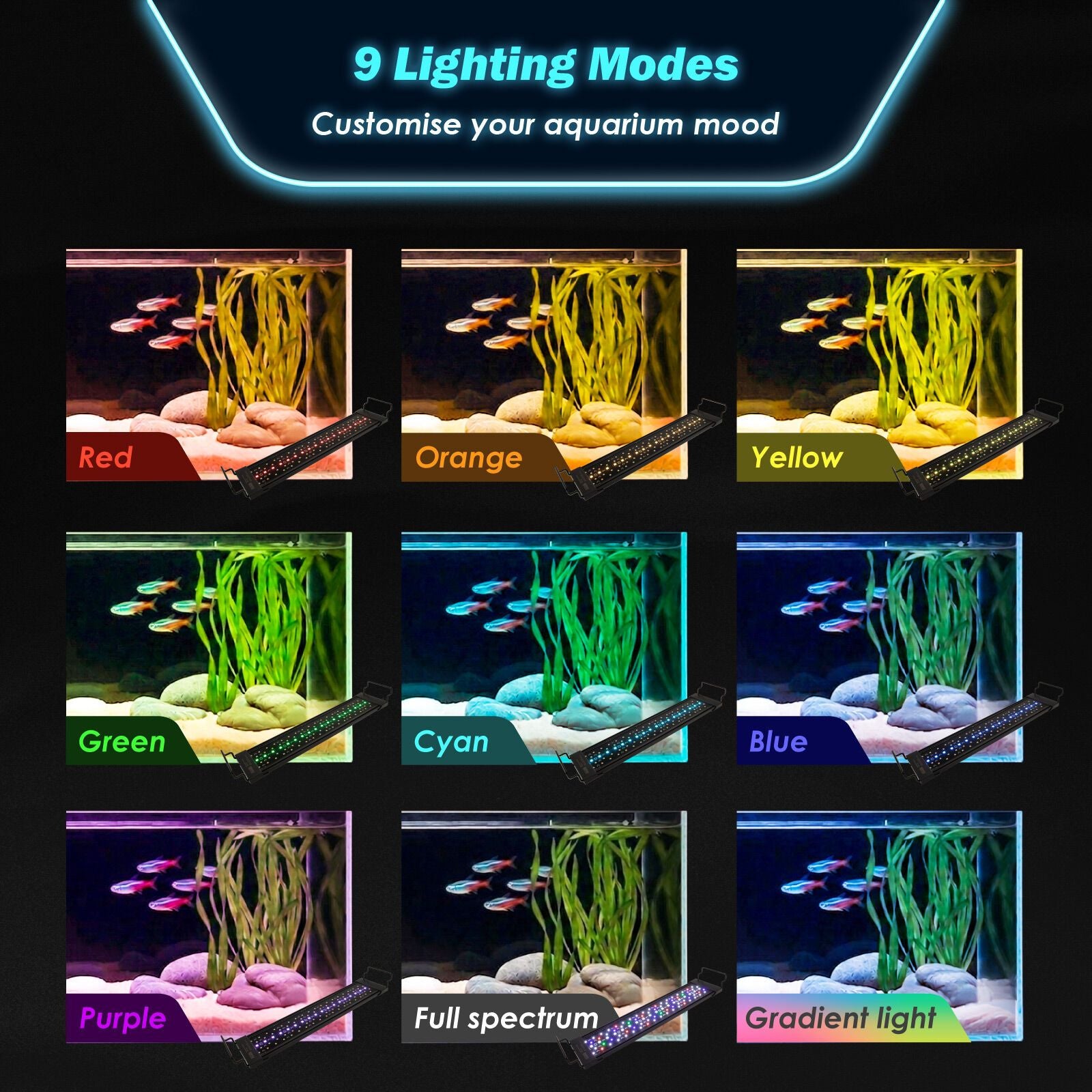 Dynamic Power 30W RGB LED Plant Light - 75cm