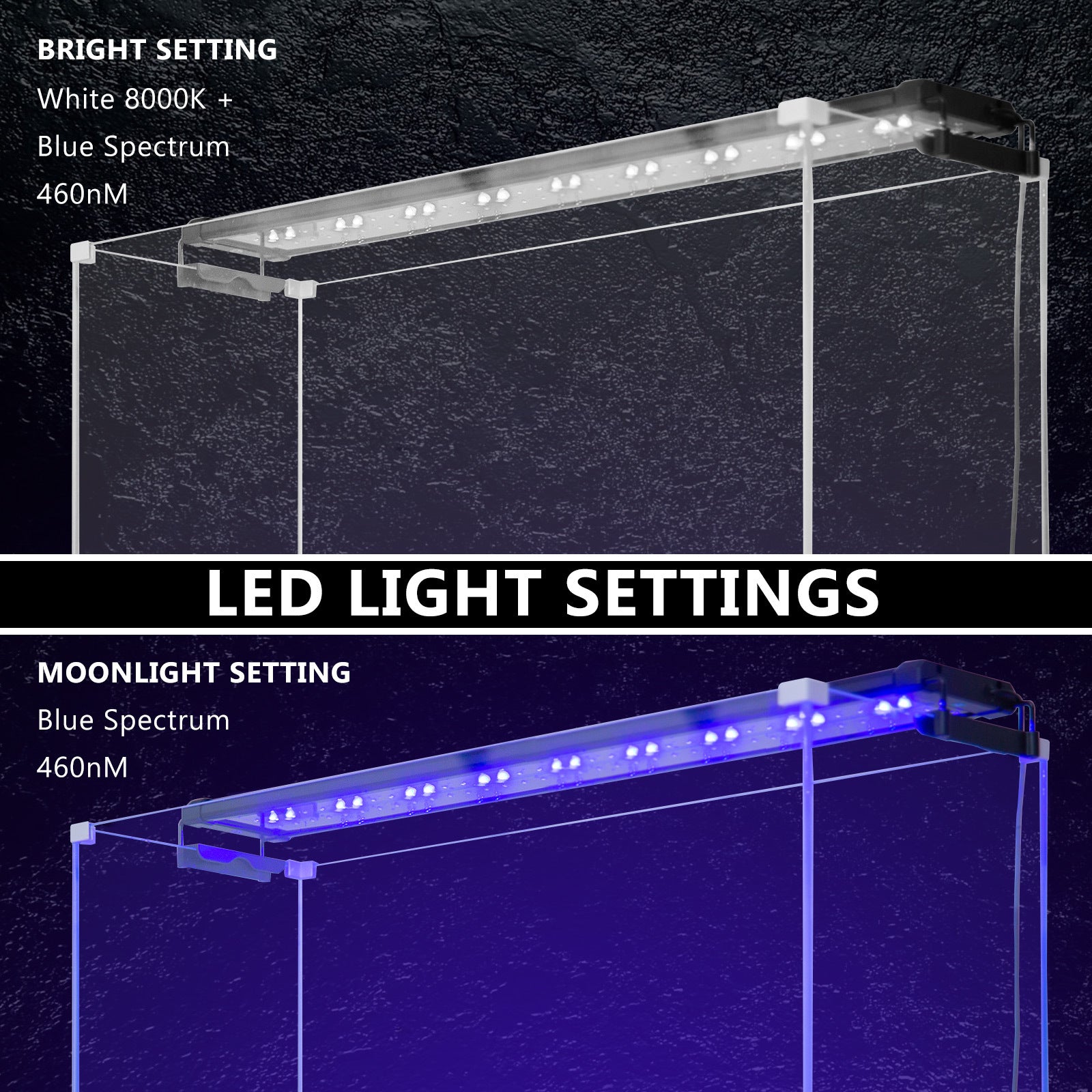 Dynamic Power 18w LED light Blue/White - 75-95cm Combo