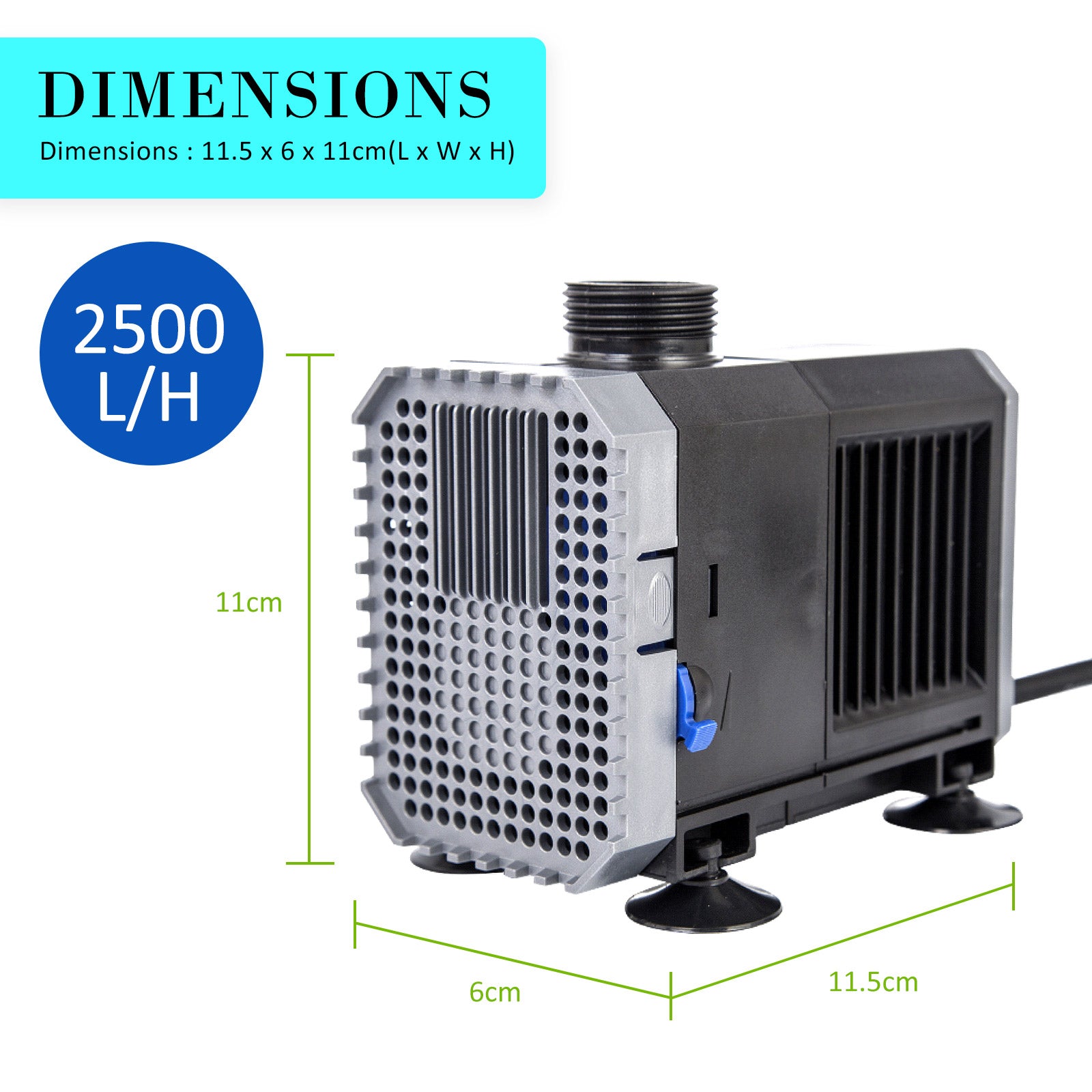 Dynamic Power Submersible Pump - 2500L/H