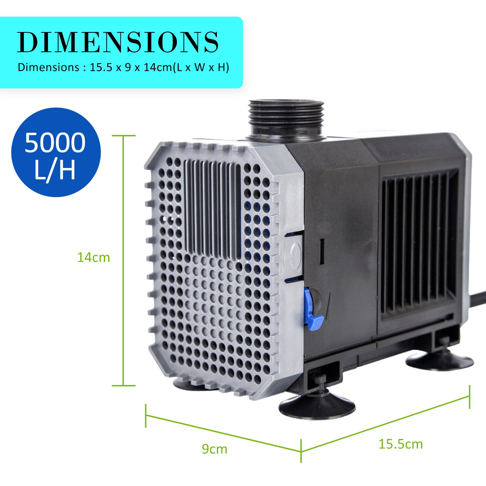 Dynamic Power Submersible Pump - 5000L/H
