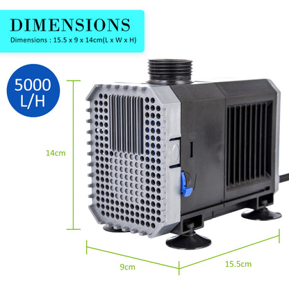 Dynamic Power Submersible Pump - 5000L/H