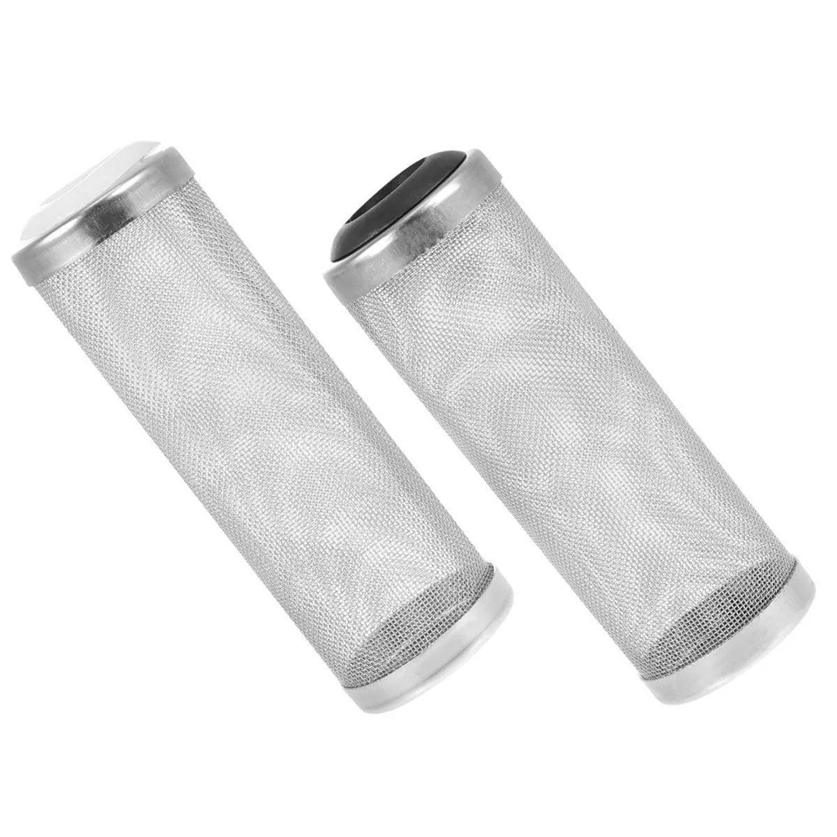 Stainless Steel Filter Intake Guard - Black - 4PCS - Medium