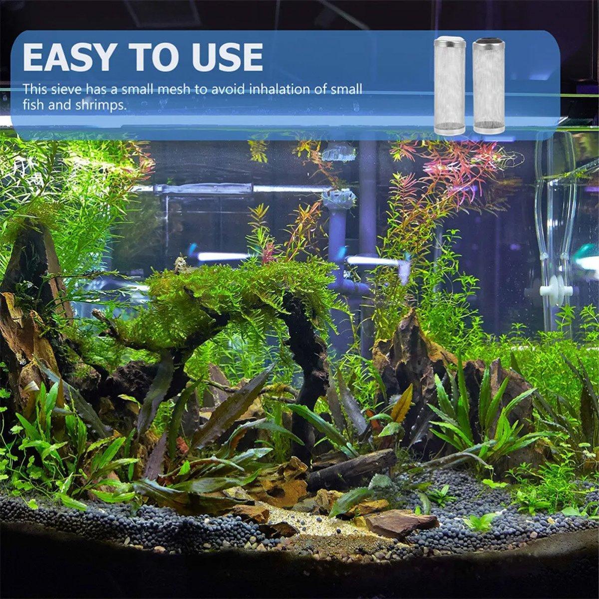 Stainless Steel Filter Intake Guard - Silver - 4PCS - Small