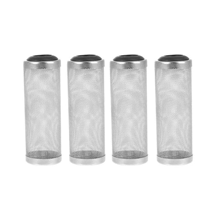 Stainless Steel Filter Intake Guard - Black - 4PCS - Small