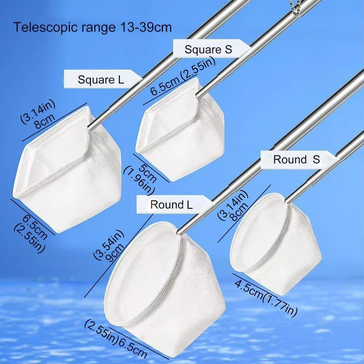 Retractable Pocket Fish Net - Shape - Round - L