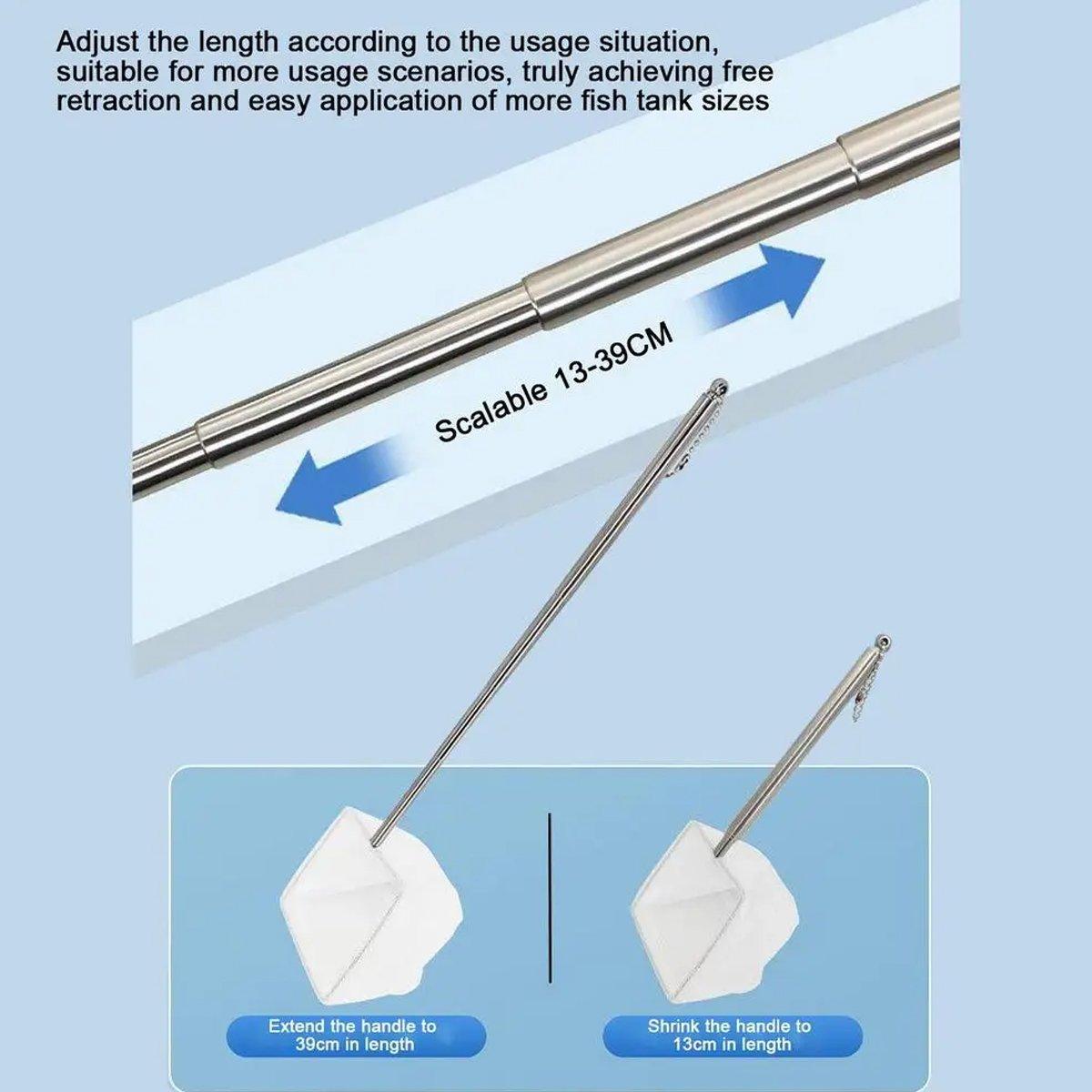 Retractable Pocket Fish Net - Shape - Round - L