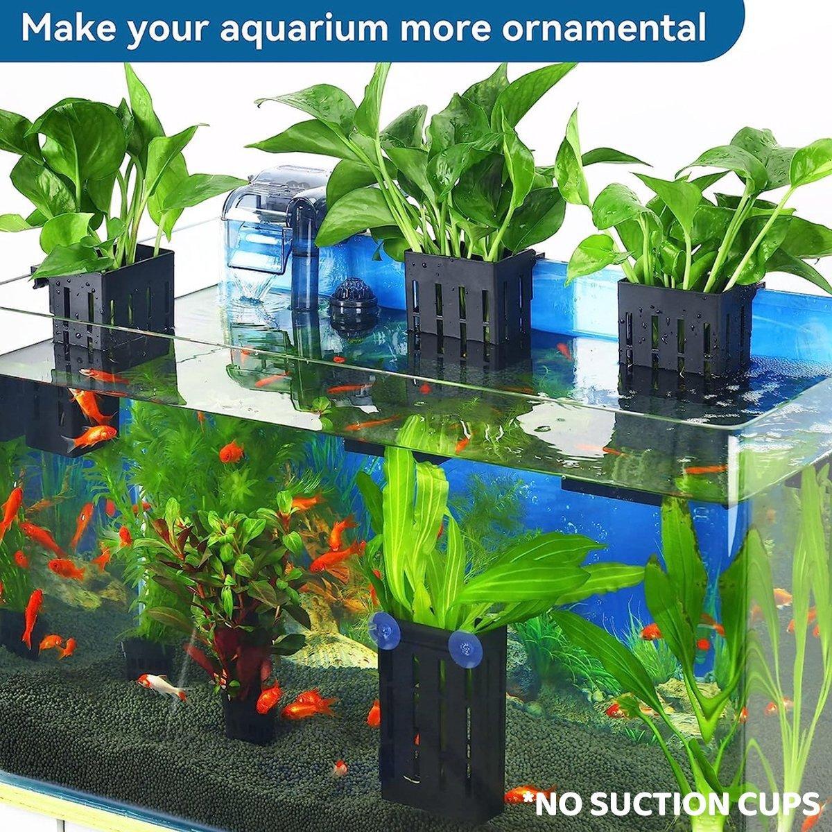Aquarium Plant Holder - Black 3 PCS