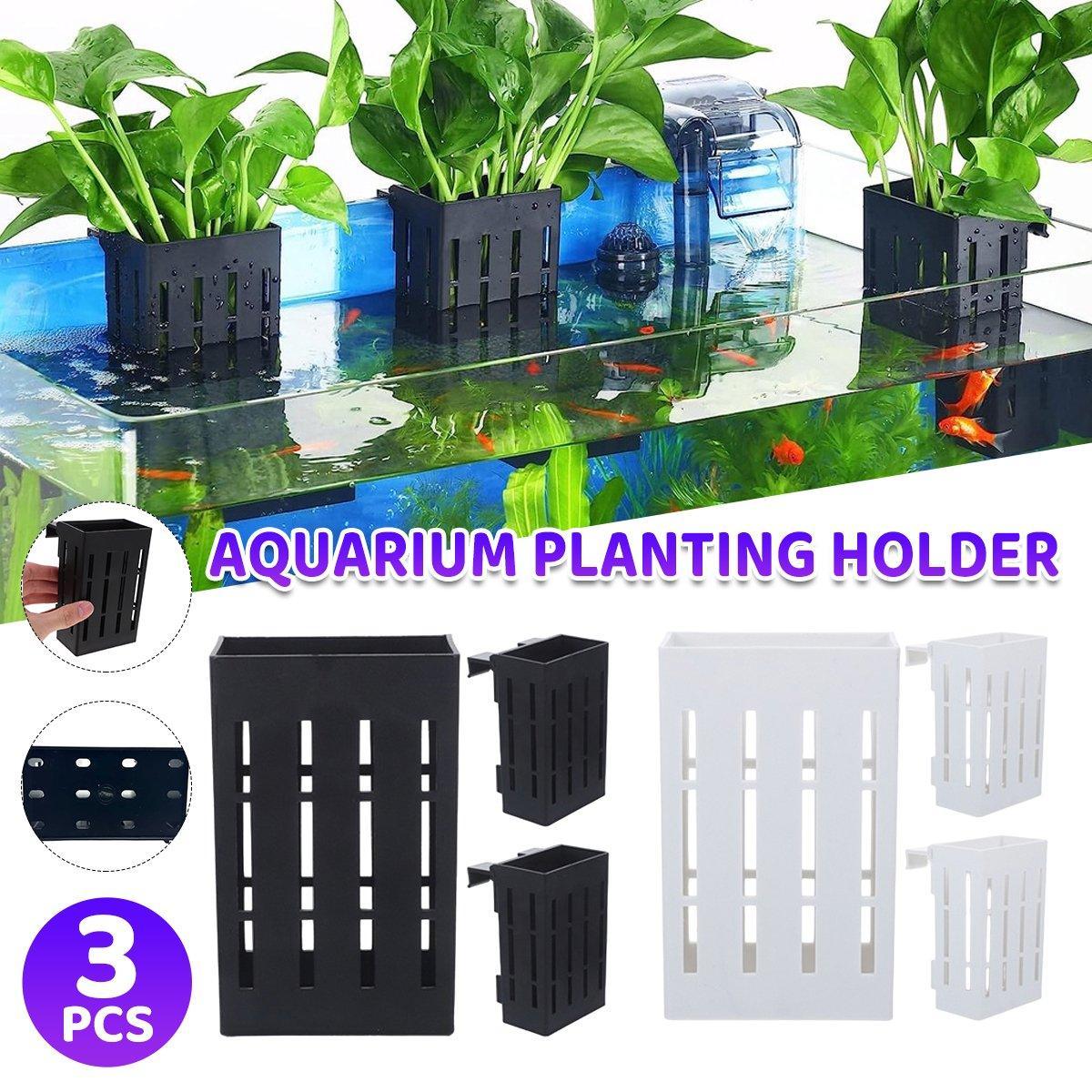 Aquarium Plant Holder - White