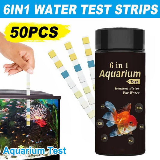 6in1 Water Quality Test Strips - 50pcs
