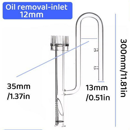 Glass Lily Pipe - Surface Skimmer Inlet - 12mm
