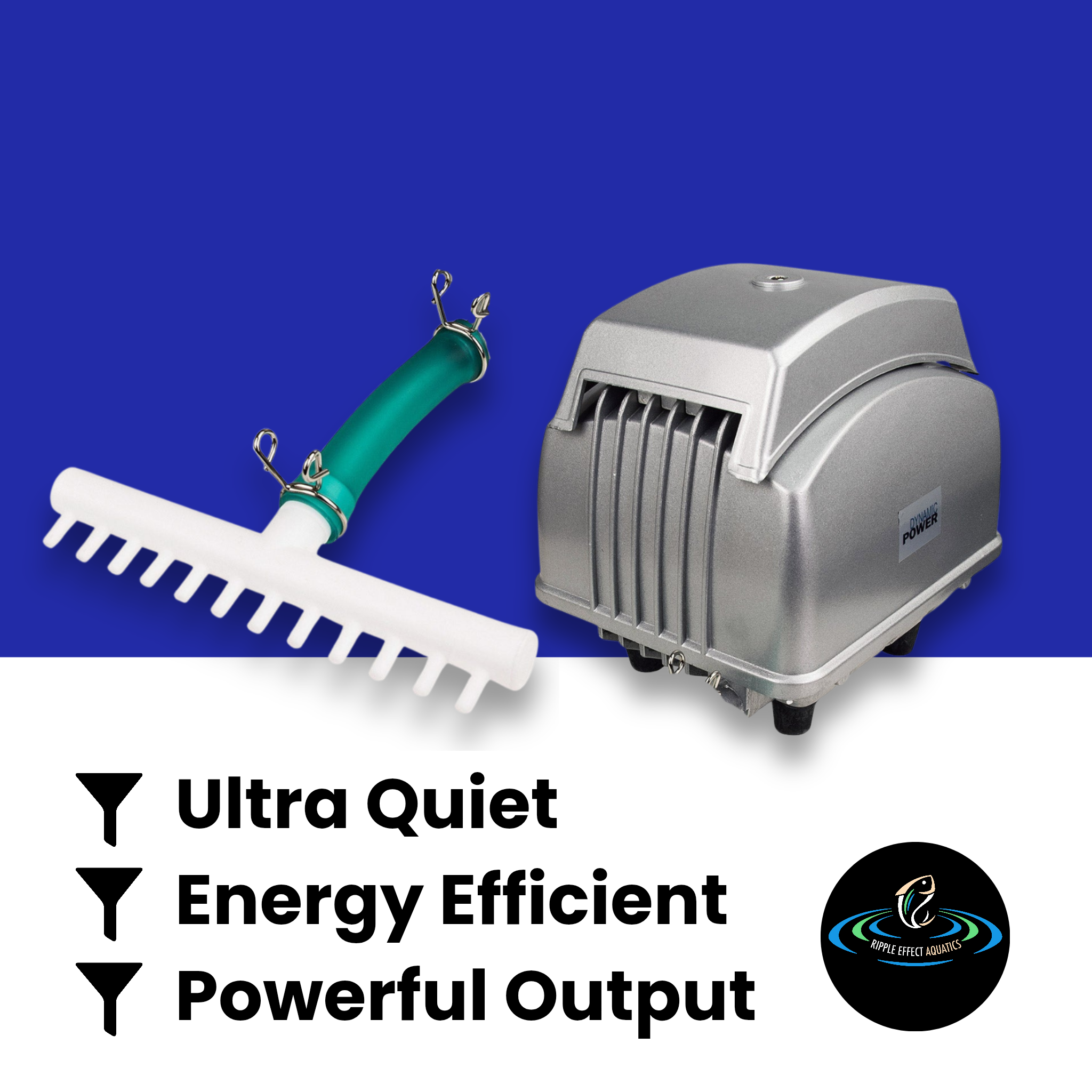 Dynamic Power Air Pump 12 Outlet - 4500L/H