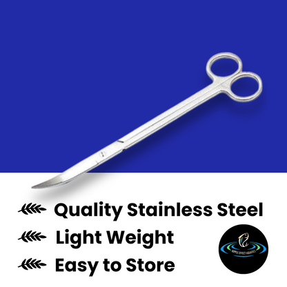 Stainless Steel Curved Aquascaping Scissors