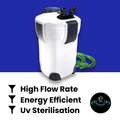 Giantz External Canister Filter with UV Steriliser - 2400L/H + Media Kit